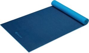 Gaiam Solid Color Yoga Mat, Non Slip Exercise & Fitness Mat for All Types of Yoga, Pilates & Floor Exercises