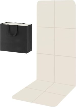 Yoga Mat for Travel, Non-Slip Yoga Mat, Exercise Mat 1/4″ Thick Yoga Mat Foldable, Perfect for Pilates, Outdoor & Travel, TPE Anti-Slip Yoga Mat with Carry Bag