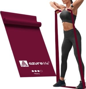 Professional 8 Yards Bulk Resistance Bands Rolls or 5,6,7 ft. Long Non-Latex Elastic Exercise Bands, Stretch Bands for PT, Yoga, Pilates, Rehab, at-Home or The Gym Workouts