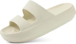 shevalues Orthopedic Slide Sandals for Women with Arch Support Pillow Soft Recovery Slip on Sandals Lightweight Summer Cloud Slippers for Plantar Fasciitis