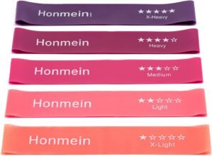 Resistance Bands for Working Out, Exercise Bands with 5 Resistance Levels Fit for Home Fitness, Strength Training, Natural Latex Resistance Band Include Instruction Guide and Carry Bag.…