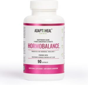 Hormone Balance for Women – Adaptogens Supplement – Vitex, Ginseng and Cat’s Claw – Vegan, Gluten and Dairy Free (90 Capsules)