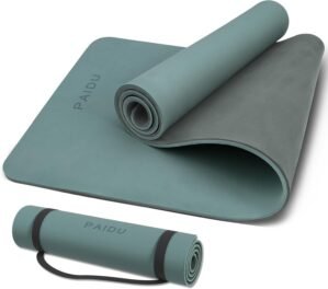 Yoga Mat Non Slip Anti-tear,extra thick High Resiliency Professional POE Yoga Mats for Women Men Kids,70″x24″x10mm,Workout, Yoga, Pilates and Floor Exercise, with Carrier Strap