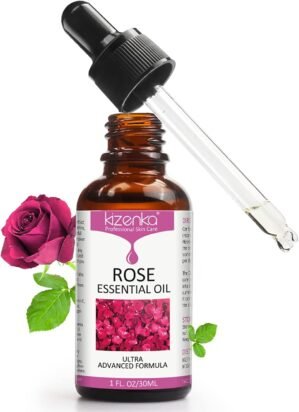 Rose Essential Oil, Face Rose Oil, Moisturizer Rose Oil, Anti Ageing & Anti Wrinkle Serum, Rose Oil for Face, Skin Care, 1 FL.OZ (30ml)
