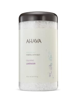 AHAVA Dead Sea Mineral Bath Salt- Intense Relaxation for Body & Mind, Elevates Moisture, Softens & Eases Sore Muscles, Enriched by Exclusive Dead Sea Salt & Osmoter blend, 32 oz