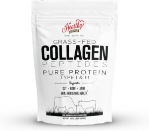 Collagen Powder – 18g Protein – Pure Halal Collagen Peptides Grass Fed Organic Hydrolyzed Powder | Type I and III Unflavoured Keto Friendly Gluten Free No Sugar Non GMO 16 Oz