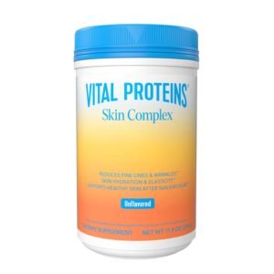 Vital Proteins Collagen Peptides for Women – 20g Hydrolyzed Collagen, Vitamin C, Hyaluronic Acid, Reduce Fine Lines & Wrinkles, Verisol & Holimel – Skin Complex Supplement, Unflavored 11.9oz Powder