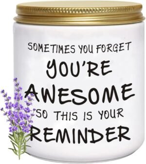 Candles Gifts for Women Inspirational Unique Valentines Mothers Day Christmas Birthday Graduation Gifts for Her Sister Best Friend Wife Girlfriend Stocking Stuffers for Women Lavender Scented Candle