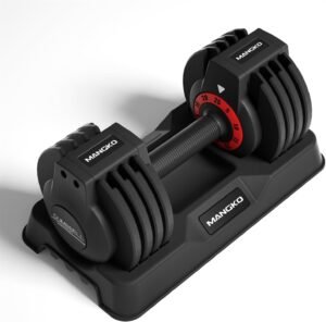 Mangko Adjustable Dumbbell Set 25LB Dumbbells Weight 5 in 1 Weight Dumbbell with Anti-Slip Nylon Handle, Suitable for Home Gym Exercise Equipment
