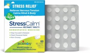 Boiron StressCalm for Relief of Stress, Anxiousness, Nervousness, Irritability, and Fatigue – 60 Count