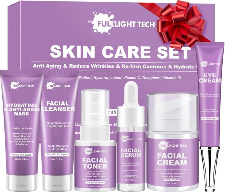 Skin Care Set,Gentle Anti-aging Skin Care Kit,Hydrate,Moisturize Skin,Facial Skin Care Routine Kit Women Teen Girls Skincare Gift Set,Wife Mom Women Gifts for Valentines,Christmas,Birthday Gifts Her