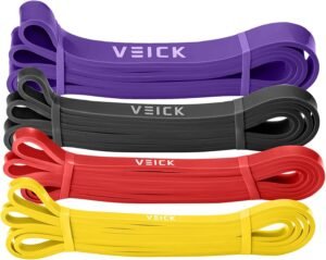 VEICK Resistance Bands for Working Out, Exercise Bands, Workout Bands, Pull Up Assistance Bands, Long Heavy Stretch Bands Set for Men and Women, Power Weight Gym at Home Fitness Equipment