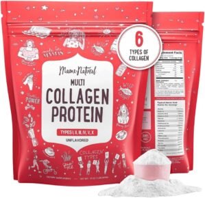 Multi Collagen Protein Powder Type I II III IV V X – Unflavored & Hydrolyzed 16Oz Pure Collagen Peptides Powder – Grass Fed Beef, Wild Fish Marine & USA Eggshell – Whole Body Collagen