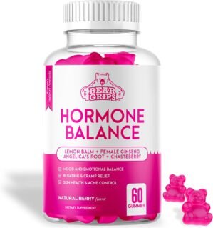 Hormone Balance for Women – PMS Relief Gummies and Bloating Relief for Women, Balance Complex for Women – All-in-One Menopause Supplements for Women, Menopause Relief, Natural Support for Cramps