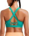 RUNNING GIRL Sports Bra for Women High Support,Molded Cup High Impact Sports Bras with Sewn in Pads