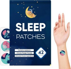 Sleep Patches for Adults Extra Strength, Sleep Patches, Upgraded Deep 42 Pack, Easy-to-Apply Sleep Patch with Valerian & Melatonin, Quick Acting Ingredients, for Men and Women, That Last All Night