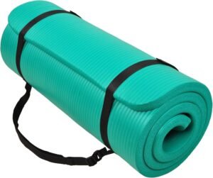 1/2-Inch Extra Thick High Density Anti-Tear Exercise Yoga Mat with Carrying Strap