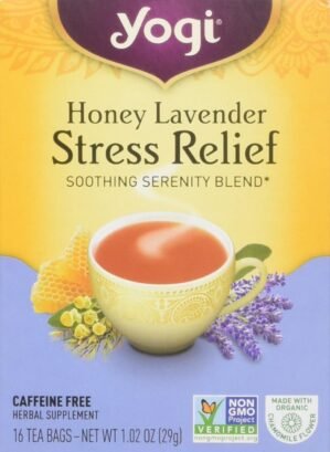 Yogi Tea Honey Lavender Stress Relief, Organic Herbal Tea Bags, 16 Count