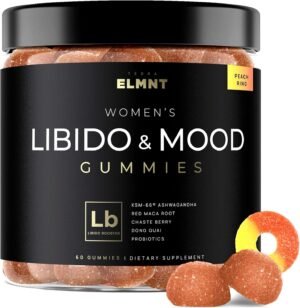 4,050mg Libido Booster for Women KSM-66 Ashwagandha Gummies w. 30x Strength Red Maca Root – Strongest Female Libido Mood Booster + Hormone Balance for Women Cortisol Reducer & Stress Relief Gummy
