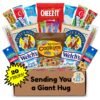 Hangry Kits Sending a Giant Hug Gifts For Men And Women – Send-A-Hug Gift Basket Care Package for Men, To A Friend Or Loved One In Hospital, After Surgery Or Sickness. Recovery. Delicious Variety Of Comforting Snacks