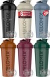 -6 PACK- Shaker Cups for Protein Shakes 28 oz – 6x Wire Whisk | Leak Proof Protein Shaker Bottle for Protein Shakes, Shaker Bottle Pack for Pre & Post Workout, Shaker Cup