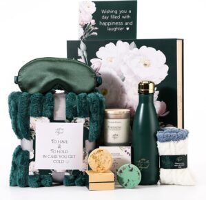 MAKE ME ELEGANT Spa Gift Baskets for Women, Luxury Self Care Package Happy Birthday, Mothers Day Gifts Box, Unique Designs Satisfying Gift Cards for Womens, Express Elegance and Aristocratic Charm