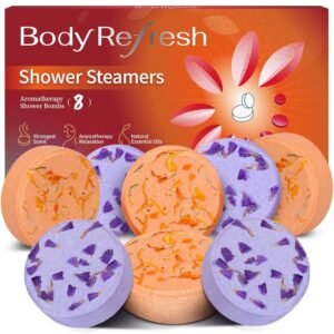 Shower Steamers Aromatherapy – 8 Pack Shower Bombs with Natural Essential Oils, Birthday Gifts for Women Self Care Relaxation Home SPA Stress Relief, Teacher Appreciation Gifts for Her Girlfriend Mom