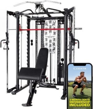 Inspire Fitness Functional Trainer Home Gym, SCS Smith Machine Cage System – Cable Machine Accessories – D-Handles, Ankle Strap & Multi-Function Belt