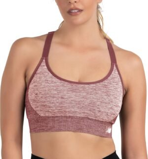 New Balance Women’s Seamless Medium Padded Cami Sports Bra, Workout Yoga Top