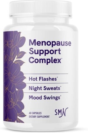 Menopause Supplements for Women Hot Flashes & Night Sweats | Hormone Balance, Menopause Relief for Women & Perimenopause Support | with Black Cohosh, DIM & Red Clover | 60 Ct (2 Month Supply)