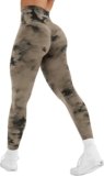 YEOREO Workout Leggings for Women Jada Scrunch Butt Lifting Leggings Seamless Screen Print Gym Yoga Pants