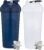 GOMOYO [2 Pack] 28-Ounce Shaker Bottle (Navy, White) | Protein Shaker Cup 2-Pack with Agitators | Protein Shaker Bottle Set is BPA Free and Dishwasher Safe