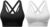 Strappy Sports Bras for Women, Scoop Neck Medium Support Yoga Bra Seamless Criss Cross Longline High Impact Workout Bras