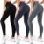 FEYHAY 3 Pack High Waisted Leggings for Women Butt Lift Tummy Control Yoga Pants Non See-Through Workout Running Pants