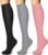 WITHYOU 3 Pairs Compression Socks for Women & Men 15-20 mmHg,Best Support for Nurses Running Hiking