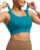 Adjustable High Impact Sports Bras for Women Zip Front Full Coverage and Lift Padded Compression Tops