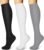 WITHYOU 3 Pairs Compression Socks for Women & Men 15-20 mmHg,Best Support for Nurses Running Hiking