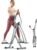 Sunny Health & Fitness Smart Air Walker Elliptical, Low-Impact 30-Inch Stride Home Glider Machine, Senior Cross Trainer for Indoor Cardio Exercise, Free SunnyFit App Bluetooth Connection- SF-E902SMART
