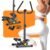 Stepper Machine with Resistance Bands, Mini Stepper with 300LBS Weight Capacity, Twist Stepper for Full Body Workout, Adjustable Step Height, Smooth and Quiet, Step Machine for Men Women