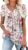 ROSELINLIN Women’s Short Sleeve Shirts Floral Summer Tops Loose Fit for Leggings