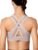 Yvette Women High Impact Sports Bras Criss Cross Back Sexy Running Bra for Plus Size