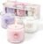 Scented Candles, Scented Candle Gift Set for Stress Relief, 3 Votive Candles for Women and Men, Birthday Candle Gifts for Women, Christmas Candles for Women (Pink + Purple + White, 7 oz)