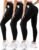 FEYHAY 3 Pack High Waisted Leggings for Women Butt Lift Tummy Control Yoga Pants Non See-Through Workout Running Pants
