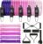 Resistance Bands Set 17pcs, Resistance Band, Exercise Bands Fitness Workout with Wide Handles, Door Anchor, Steel Clasp, Carry Bag, Ankle Straps for Home Gym Outdoor Travel