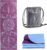 Avoalre Foldable Travel Yoga Mat Print | 5mm &6mm Thick Large Pilates Mat | Non-Slip High Density Floor Exercise Mat for Home Workout | Eco-Friendly Folding Fitness Mat for Women Men with Carrying Bag