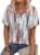 Alaroo Womens Summer Tops 2025 V Neck Short Sleeve Shirts Trendy Dressy Casual Vacation Outfits Printed