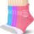 IRAMY Compression Ankle Support Socks Women – Coolmax Wicking, Cushioned Athletic, Plantar Fasciitis Relief 2/3/6 Pairs