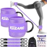 Ankle Resistance Bands with Cuffs for Working Out, Resistance Bands for Women, Exercise Bands for Leg and Glute, Booty Workout Equipment for Kickbacks, Butt and Hip Training, Ankle Weights Bands Set