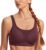 SYROKAN High Impact Sports Bras for Women High Support Front Mesh Panel Running Padded Wireless Bra