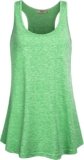 Miusey Womens Sleeveless Loose Fit Yoga Workout Racerback Tank Top